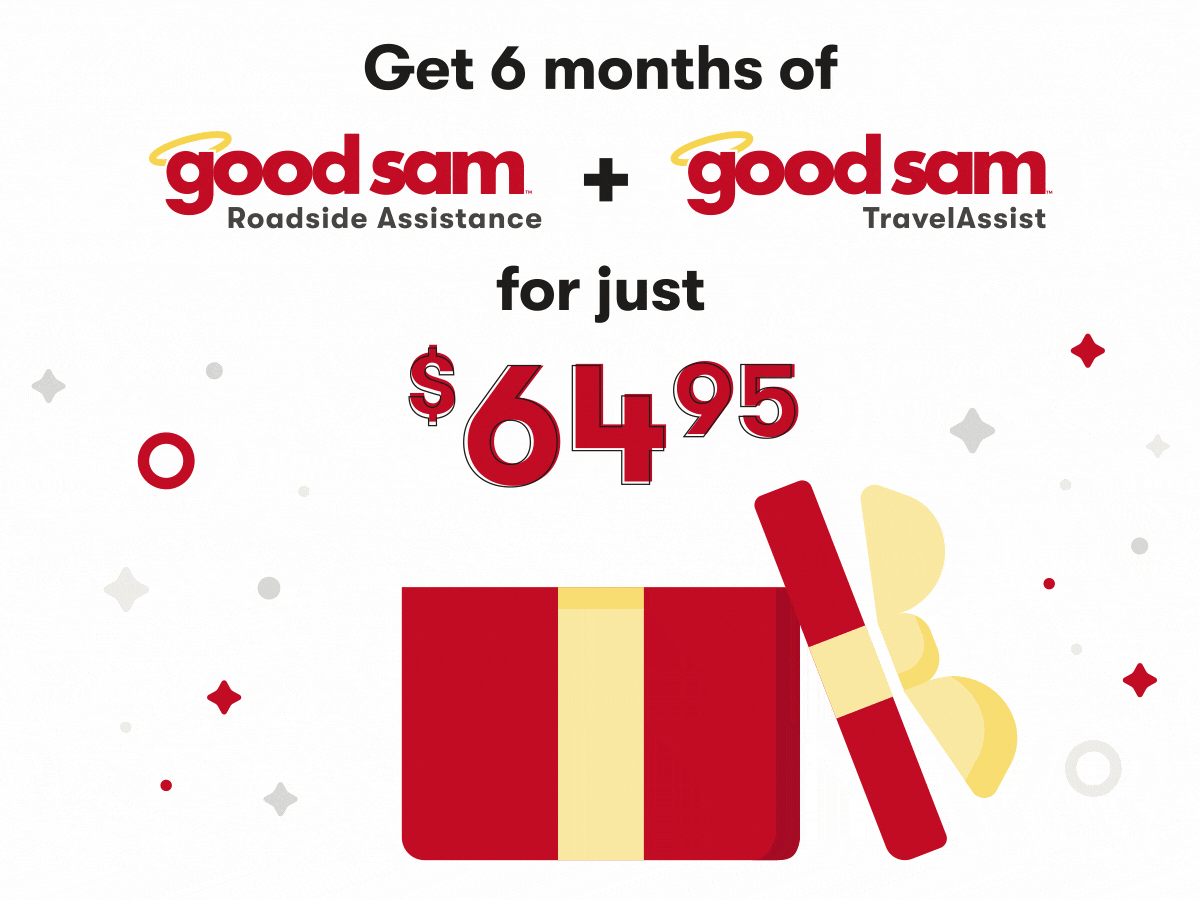 Get 6 months of Good Sam Roadside Assistance + Good Sam TravelAssist for just $64.95